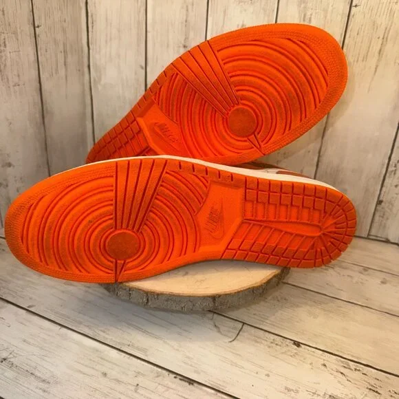 Nike Men's Air Jordan 1 SE Mid Electro Orange White Retro Size 14 (DM3531-800) - Picture 9 of 9